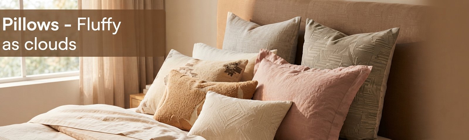 Pillows fluffy as clouds
